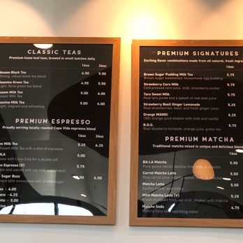 Bopomofo Cafe - Drinks menu - Bubble Tea Near Me - Artesia, California