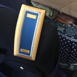 Not placed properly over the shoulder