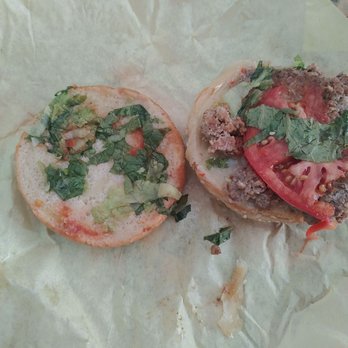 Mikie's Big Burger - Stale lettuce broken up small patty and a price of tomatoe - American Near Me - Mcdonough, Georgia Mikie's Big Burger - Stale lettuce broken up small patty and a price of tomatoe - American Near Me - Mcdonough, Georgia