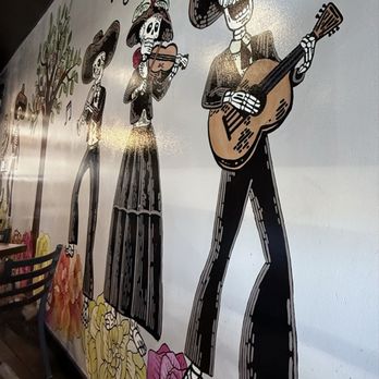 Cuca's Mexican Food - Nice mural on the wall depicting DÃa de los Muertos figures playing instruments - Mexican Near Me - Foothill Ranch, California Cuca's Mexican Food - Nice mural on the wall depicting DÃa de los Muertos figures playing instruments - Mexican Near Me - Foothill Ranch, California