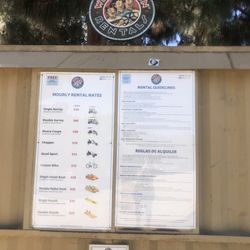 Wheel Fun Rentals - Whittier Narrows Recreation Area - July 2024 Front of Booth- panels will open up during business hours