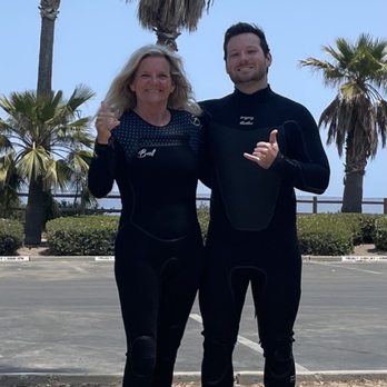 iSurf - My son and me getting ready for our surfing lesson with Thomas of iSurf! - Surfing Near Me - Santa Barbara, California iSurf - My son and me getting ready for our surfing lesson with Thomas of iSurf! - Surfing Near Me - Santa Barbara, California