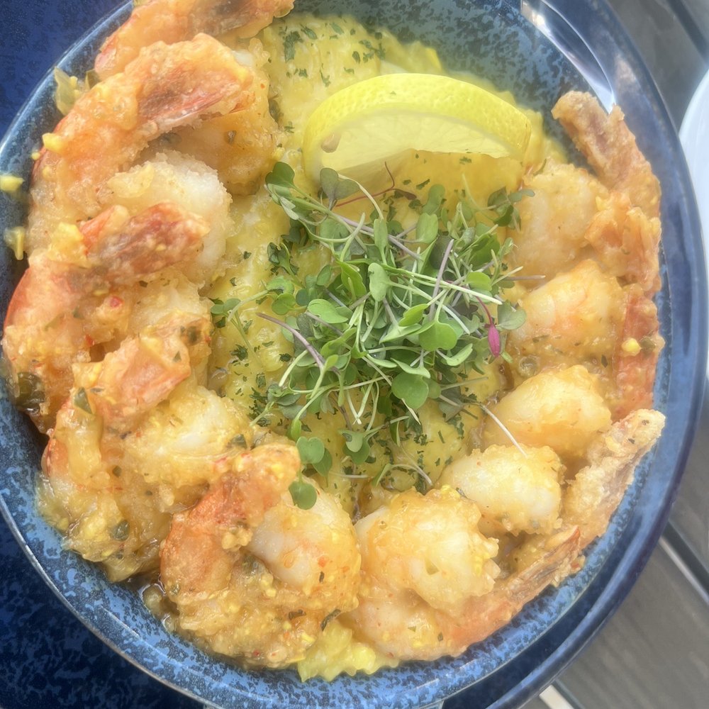 SKY Waikiki - Shrimp polenta is soo delicious and large, must be shared! - Seafood Near Me - Honolulu, Hawaii SKY Waikiki - Shrimp polenta is soo delicious and large, must be shared! - Seafood Near Me - Honolulu, Hawaii