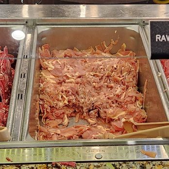 Paradise Buffet - Mongolian grill meat choices. - Buffets Near Me - Garden Grove, California