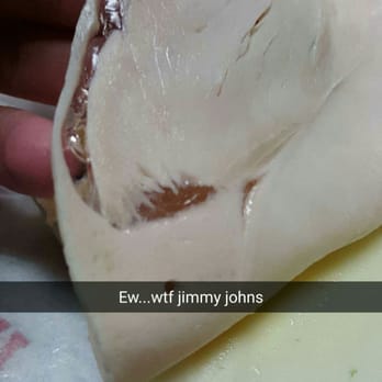 Jimmy John's - Look, I know jimmy johns isn't high quality meat. But this is disgusting. - Delis Near Me - New Lenox, Illinois Jimmy John's - Look, I know jimmy johns isn't high quality meat. But this is disgusting. - Delis Near Me - New Lenox, Illinois