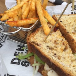 The Den and Black Lounge - Turkey on cranberry bread
