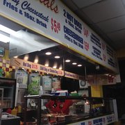 Photo of Papaya Dog - New York, NY, United States. Looking at all my choices...