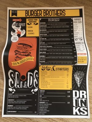Menu photo 1 burger brothers Ulm, BW