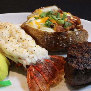 Steve Fields - Filet and lobster tail - Steakhouses Near Me - Plano, Texas Steve Fields - Filet and lobster tail - Steakhouses Near Me - Plano, Texas