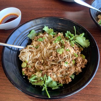 Noodle Nine - Minced beef with green pepper sauce - super spicy but so good - Noodles Near Me - Redmond, Washington Noodle Nine - Minced beef with green pepper sauce - super spicy but so good - Noodles Near Me - Redmond, Washington