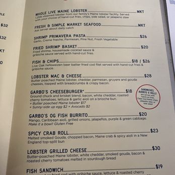 Garbo's - Dripping Springs - Part of menu - Seafood Near Me - Dripping Springs, Texas Garbo's - Dripping Springs - Part of menu - Seafood Near Me - Dripping Springs, Texas