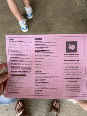 Menu photo 2 Barefoot Beach Cafe Honolulu, HI Menu photo 2 Barefoot Beach Cafe Honolulu, HI