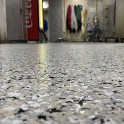 Bruce Concrete Coatings - Commercial kitchen polyaspartic flooring in York South Carolina
