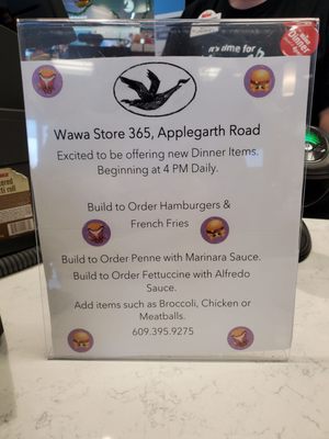 Menu photo 1 Wawa Monroe Township, NJ