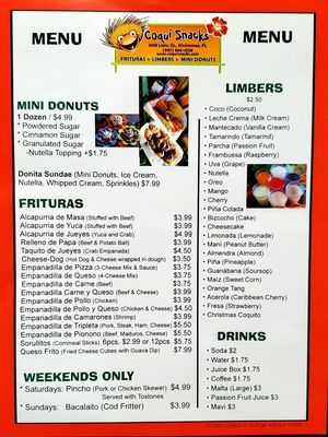 Menu photo 5 Coqui Snacks Kissimmee, FL Menu photo 5 Coqui Snacks Kissimmee, FL