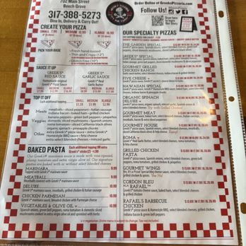 Beech Grove Greek’s Pizzeria - Menu 8/26 - Pizza Near Me - Beech Grove, Indiana Beech Grove Greek’s Pizzeria - Menu 8/26 - Pizza Near Me - Beech Grove, Indiana