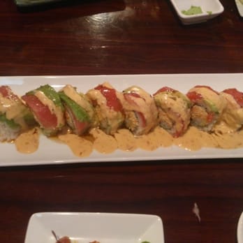 Megu Sushi - Jerry Roll:  Fried Tempura batter shrimp & Surimi surrounded by Nori surrounded by Sushi rice. - Japanese Near Me - Simi Valley, California