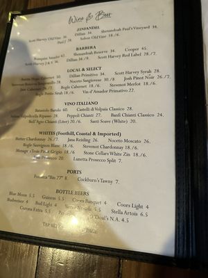 Menu photo 5 Teresa's Place Jackson, CA