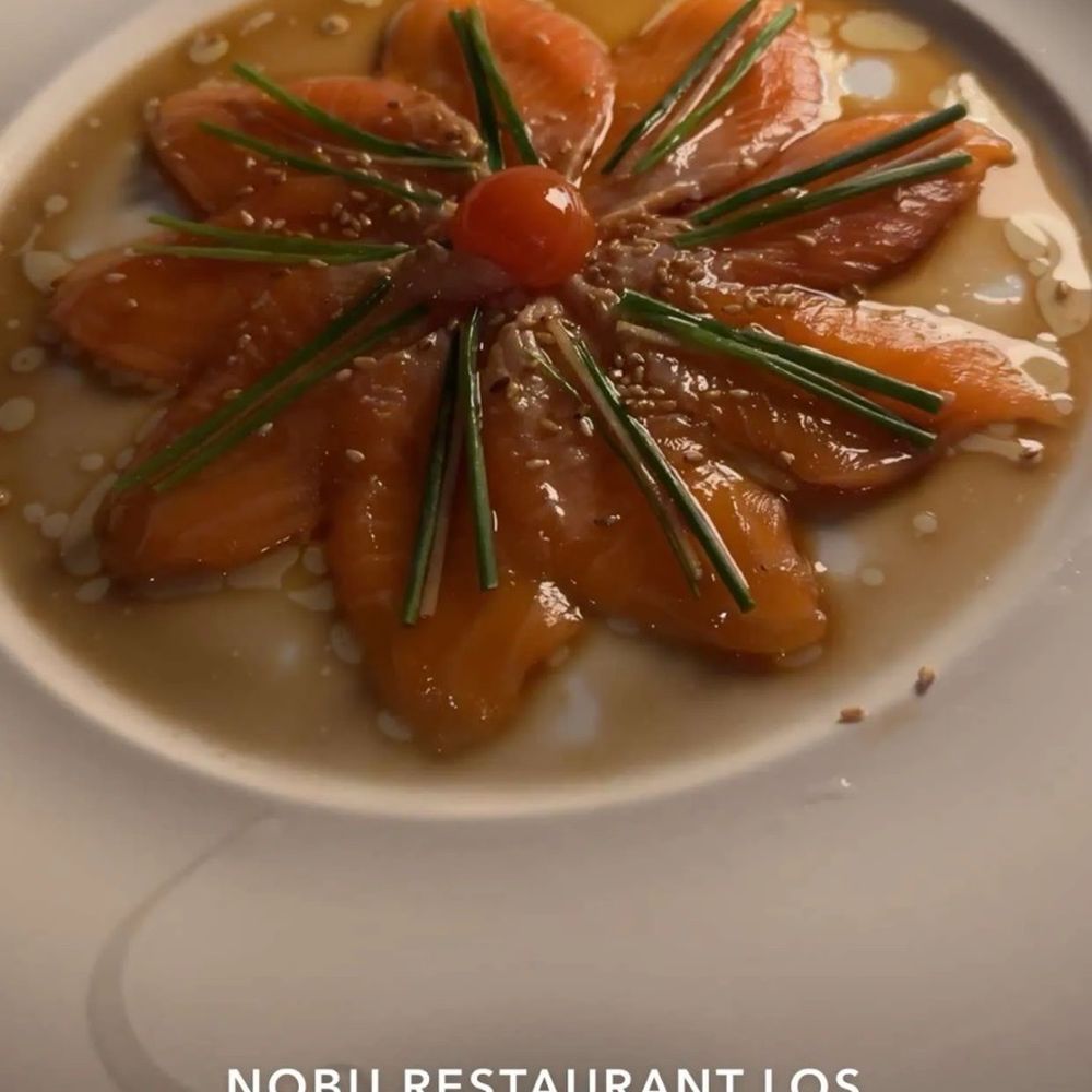 Nobu - Yummmmmy I dream about this dish!! Gluten free new style salmon - Hotels Near Me - Cabo San Lucas, BCS Nobu - Yummmmmy I dream about this dish!! Gluten free new style salmon - Hotels Near Me - Cabo San Lucas, BCS
