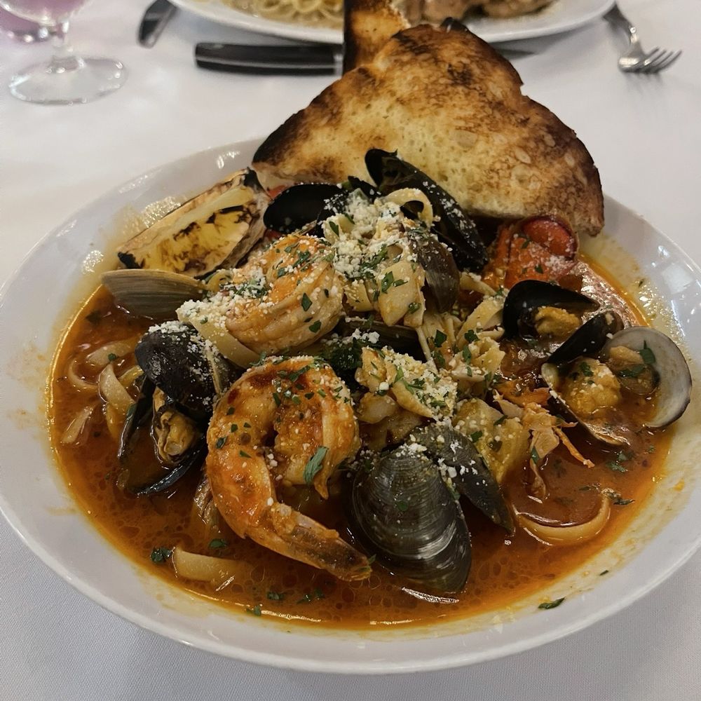 Bottles & Bones - Seafood Diavolo - Bars Near Me - Suwanee, Georgia