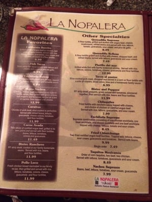 Menu photo 8 La Nopalera Orange Park, FL Menu photo 8 La Nopalera Orange Park, FL