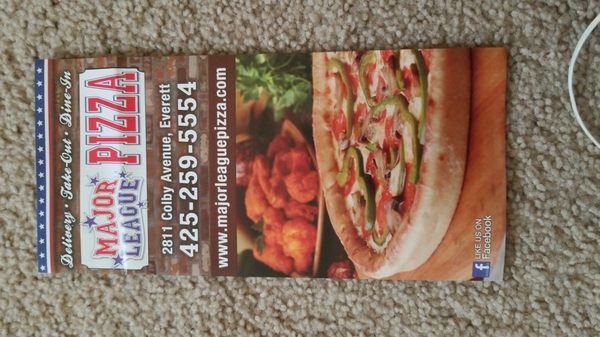 Menu photo 4 Major League Pizza Everett, WA