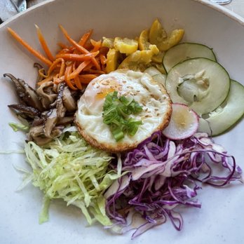 Blue Spice Kitchen - All vegetable bibimbap - Korean Near Me - Hamburg, New Jersey Blue Spice Kitchen - All vegetable bibimbap - Korean Near Me - Hamburg, New Jersey
