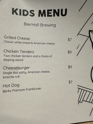 Menu photo 3 Bierhall Brewing Lancaster, PA