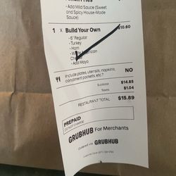 Jodi's Italian Ice Factory - Grub hub price without tip