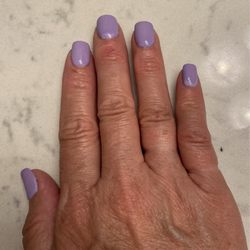 Coco Ivy Nails & Spa  - Beautiful Lilac Powder on nails!