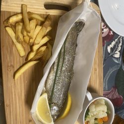 Old Tree Villa & Restaurant - The trout was delicious as were the side vegetables.