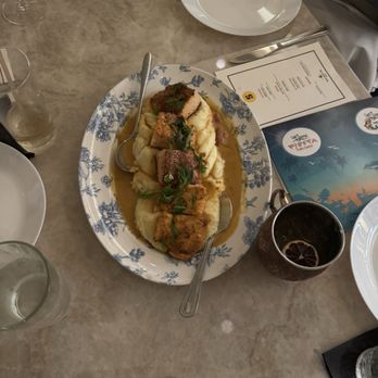Red Rooster Overtown - Hot honey salmon + mashed potatoes - Cocktail Bars Near Me - Miami, Florida