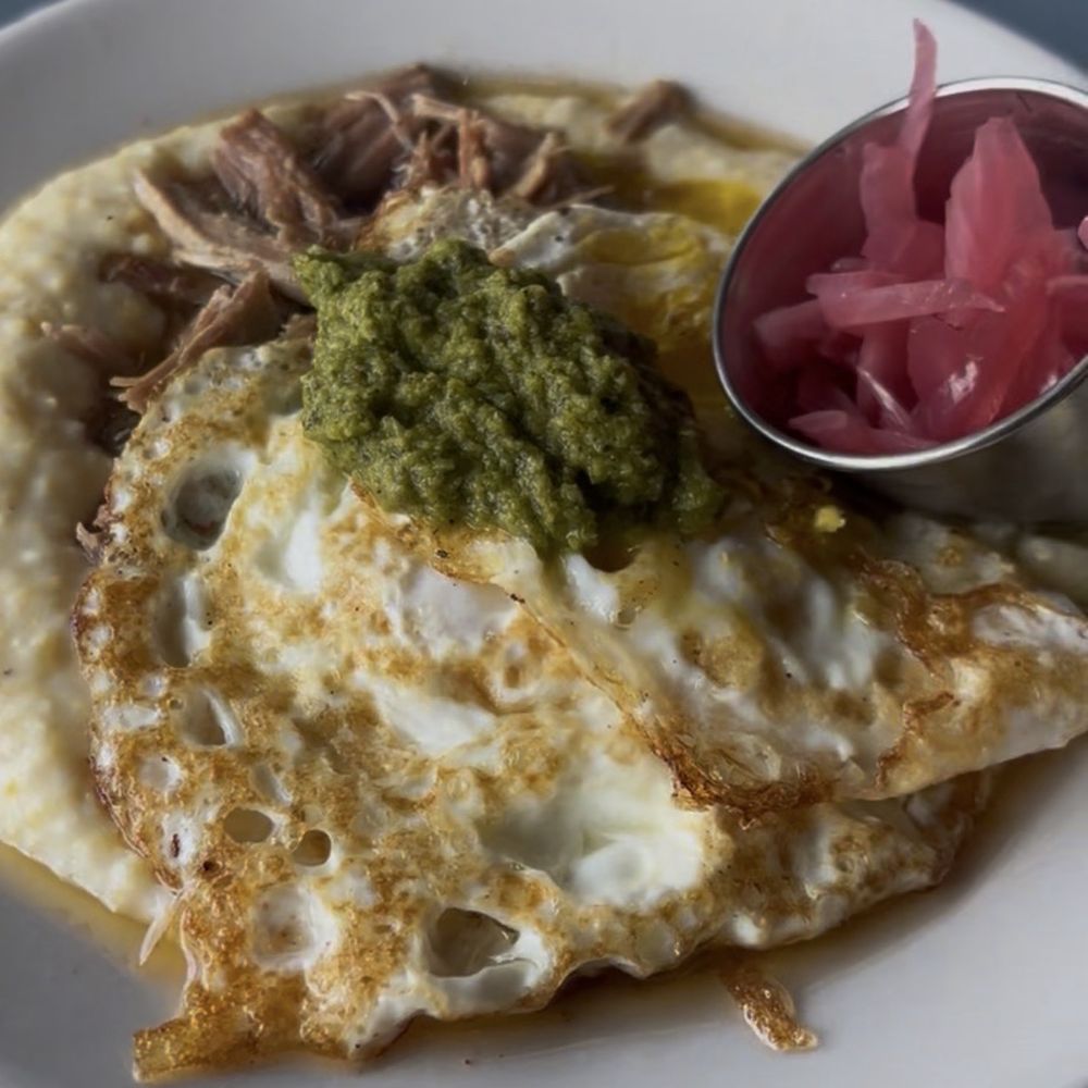 High Hat Cafe - Pork debris and grits - Southern Near Me - New Orleans, Louisiana