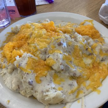 Savoy - This is a HALF order of biscuits and gravy with cheese added. - New American Near Me - Tulsa, Oklahoma