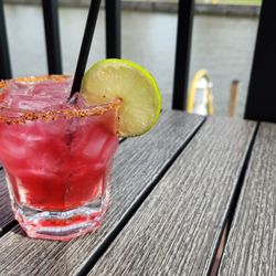 Dockside jalapeño blueberry margarita