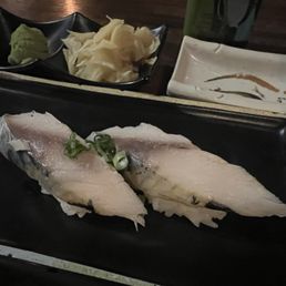 Mackerel nigiri. 5/5 - not overly fishy, surprisingly enough!
