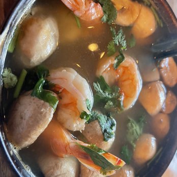 Saranrom Thai - Shrimp tom yum soup. - Thai Near Me - Elmhurst, New York