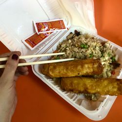 Palmi Korean Cuisine & Teriyaki - Chicken fried rice and egg rolls