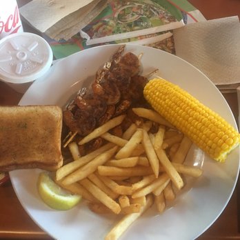 Pineapple Willy's - Grilled shrimp with toast, corn and awesome fries - Seafood Near Me - Panama City Beach, Florida Pineapple Willy's - Grilled shrimp with toast, corn and awesome fries - Seafood Near Me - Panama City Beach, Florida