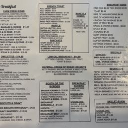 Breakfast Menu (as of our 11/30/25 visit) Breakfast Menu (as of our 11/30/25 visit)