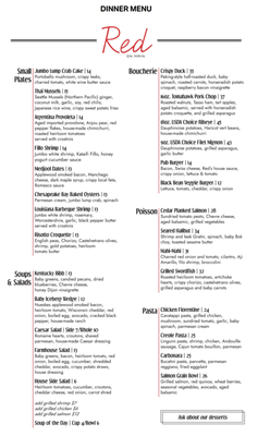 Menu photo 5 Red On Main Madison, IN