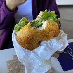 House of Bagels - Jalapeño cheddar Turkey Avocado Bagel Chicken Salad Bagel
