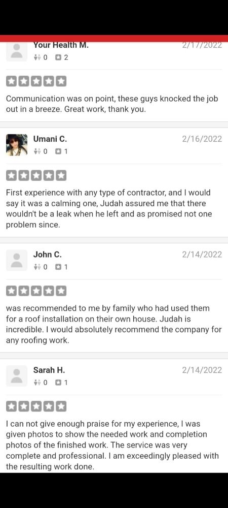 Slide of Judah Roofing