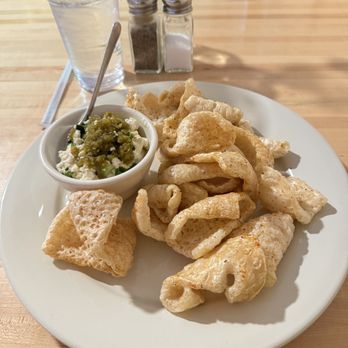 Amigo Cafe - Elote Dip with Chicharrones. - Mexican Near Me - Kayenta, Arizona