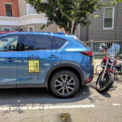 At Home Veterinary - Their car was illgeally parked in a residential space and within 4 inches of my motorcycle, which I was unable to stand upright, and blocked