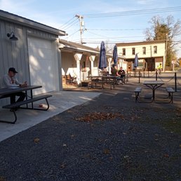 Outdoor seating for nicer weather Outdoor seating for nicer weather