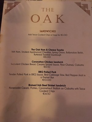 Menu photo 6 The Oak Dublin, D