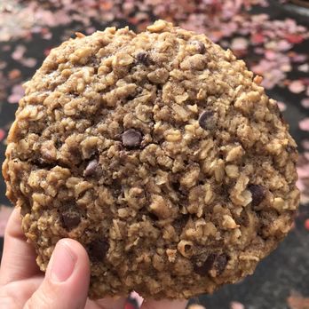 DC Vegetarian - Vegan coconut chocolate chip oatmeal cookie bigger then my hand! - American Near Me - Portland, Oregon DC Vegetarian - Vegan coconut chocolate chip oatmeal cookie bigger then my hand! - American Near Me - Portland, Oregon