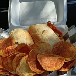 Stems and Steam - BLT WITH HOMEMADE POTATO CHIPS