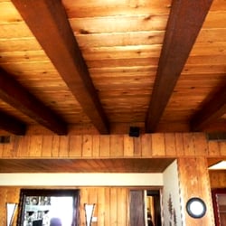 Ocean Breeze Oasis - View of High Vaulted Wood Beam Ceilings in the OBO